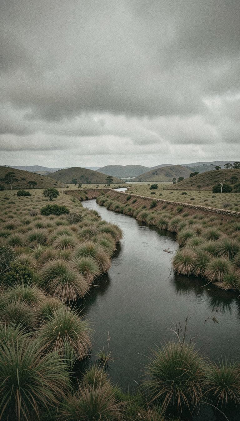 Reconstructed landscape at Rangiriri, Waikato